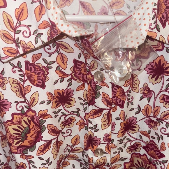 Blair Multicolor Floral Blouse Autumn or Fall Colors - Picture 2 of 2